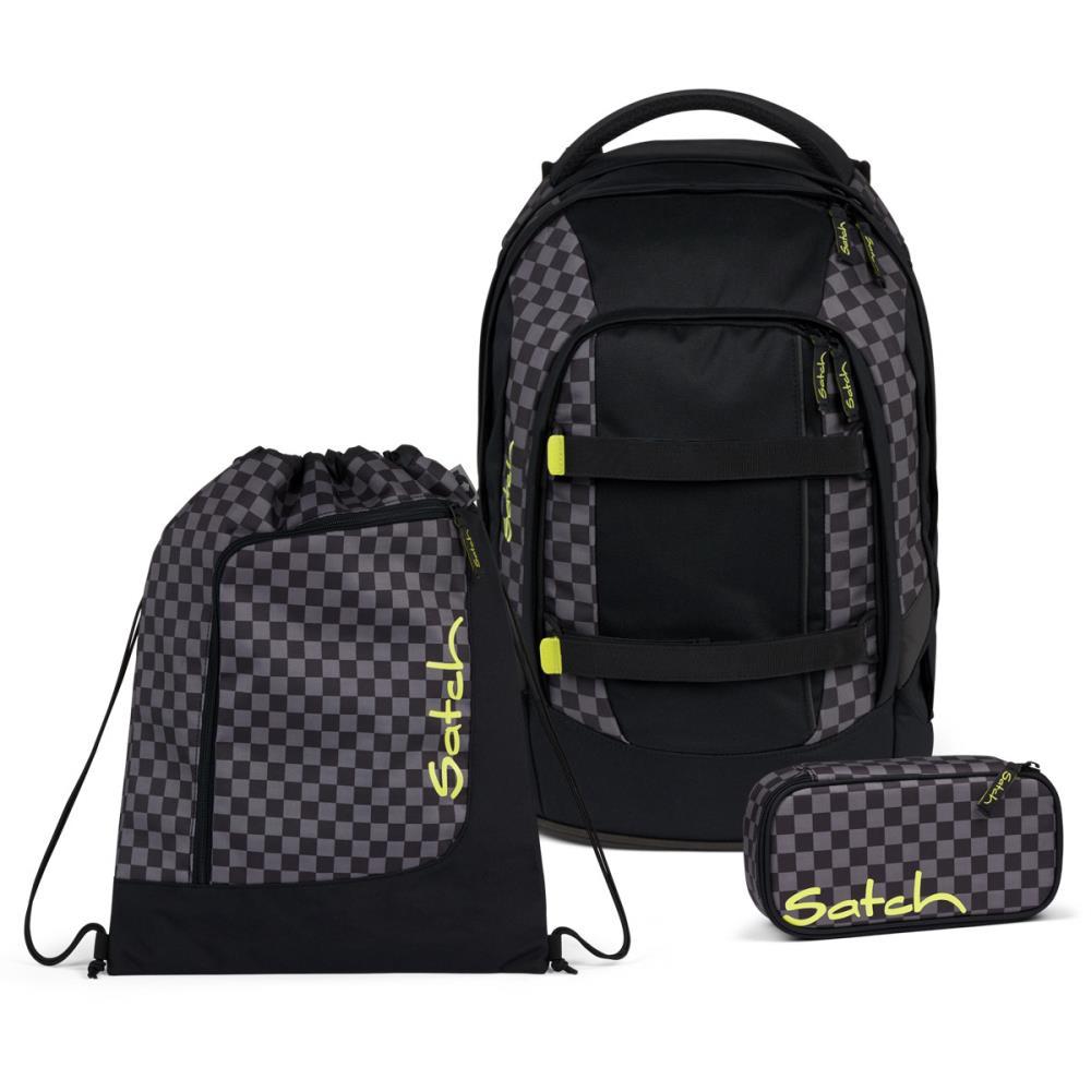 Satch Pack Dark Skate Schulrucksack Set 3tlg.