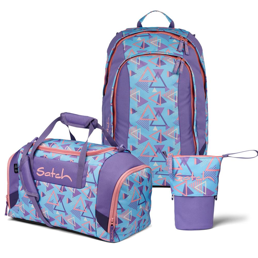 Satch Air 80s Dance Pencil Slider Edition Schulrucksack Set 3tlg.