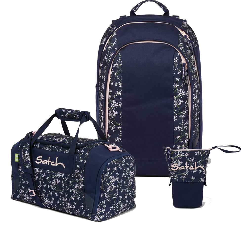 Satch Air Bloomy Breeze Pencil Slider Edition Schulrucksack Set 3tlg.