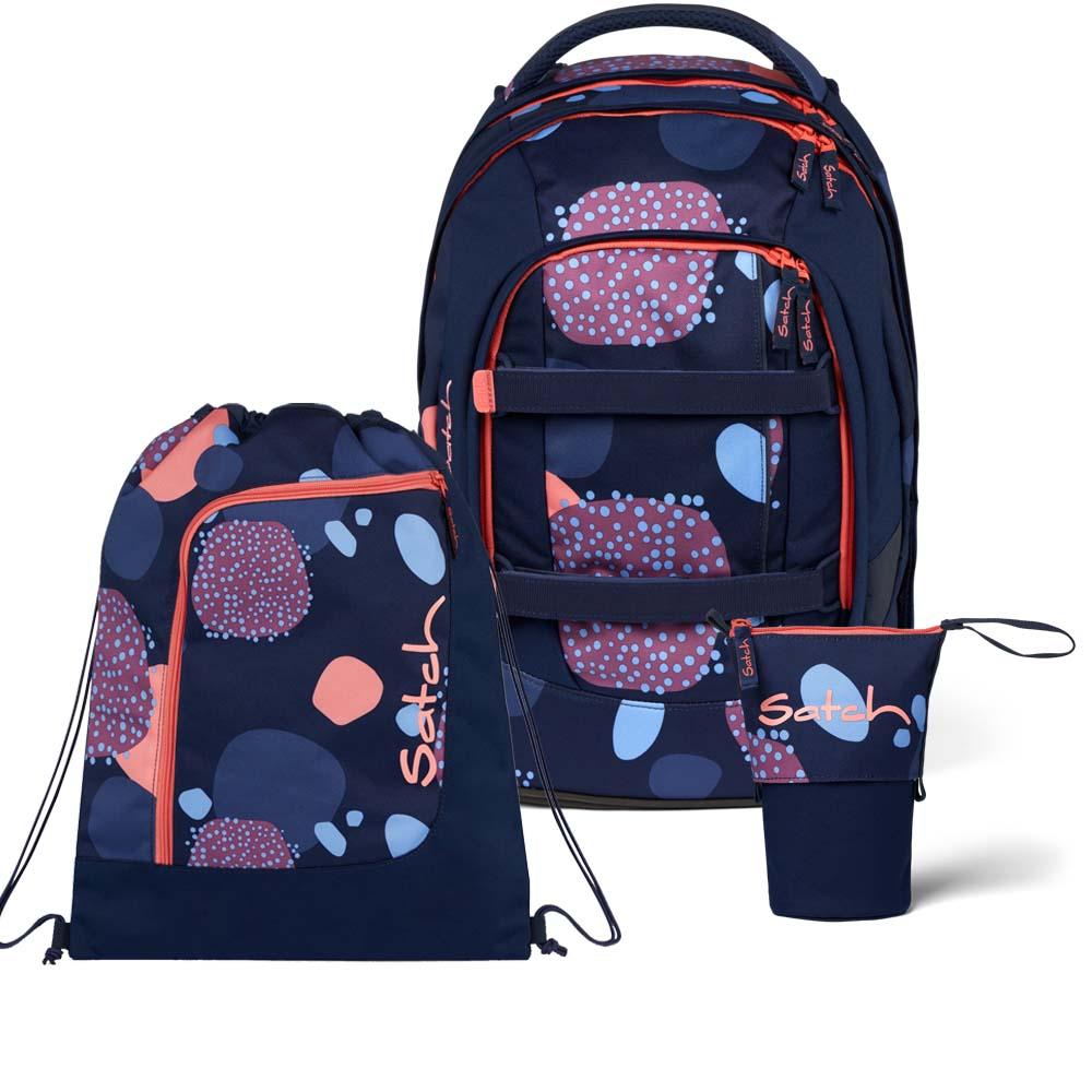 Satch Pack Coral Reef Pencil Slider Light Edition Schulrucksack Set 3tlg.