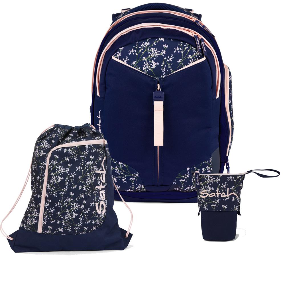 Satch Match Bloomy Breeze Pencil Slider Light Edition Schulrucksack Set 3tlg.