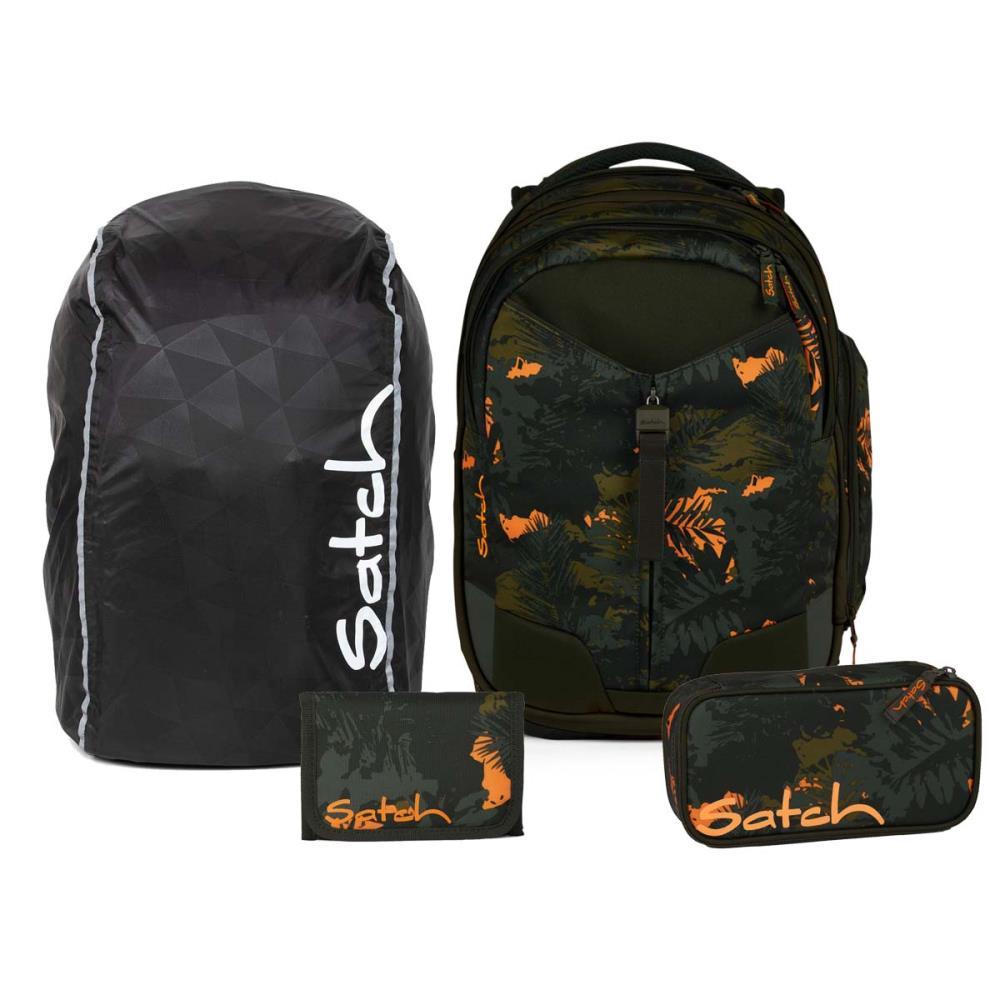 Satch Match Jurassic Jungle Streetwalk Edition Schulrucksack Set 4tlg.