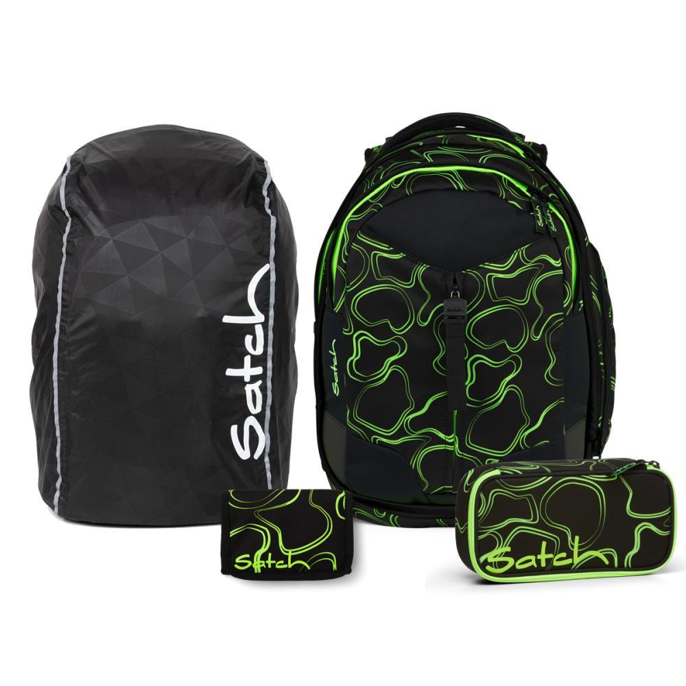 Satch Match Green Supreme Streetwalk Edition Schulrucksack Set 4tlg.