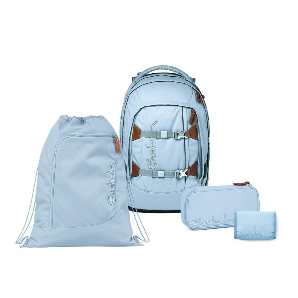 Satch Pack Nordic Ice Blue Skandi Edition Schulrucksack Set 4tlg.