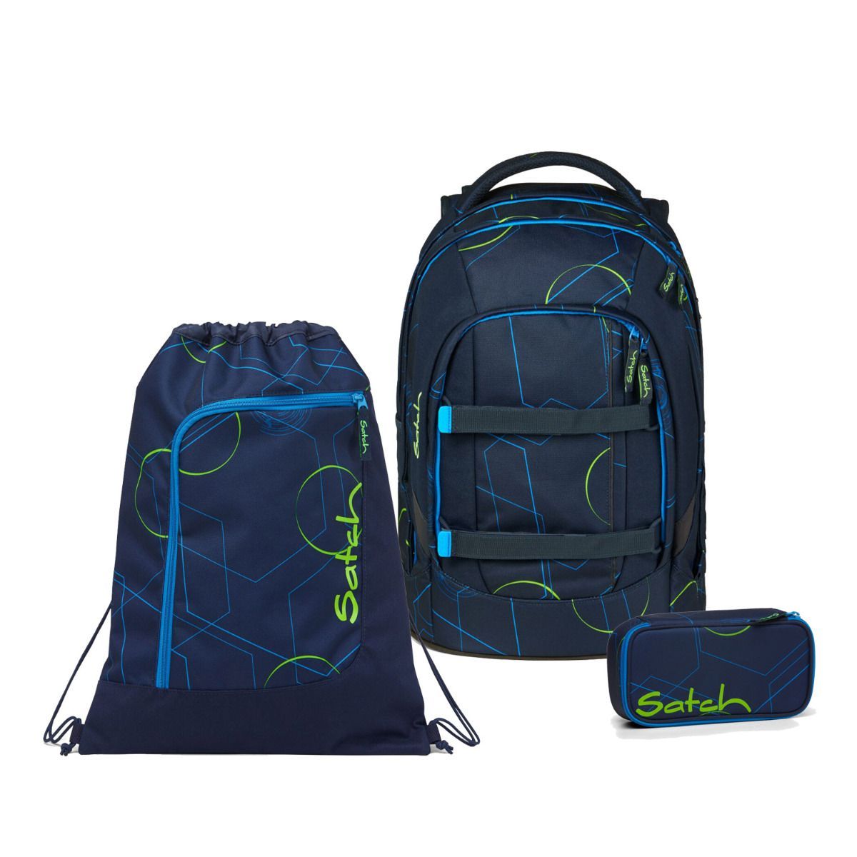 Schulrucksack von Satch in store dunkelblau