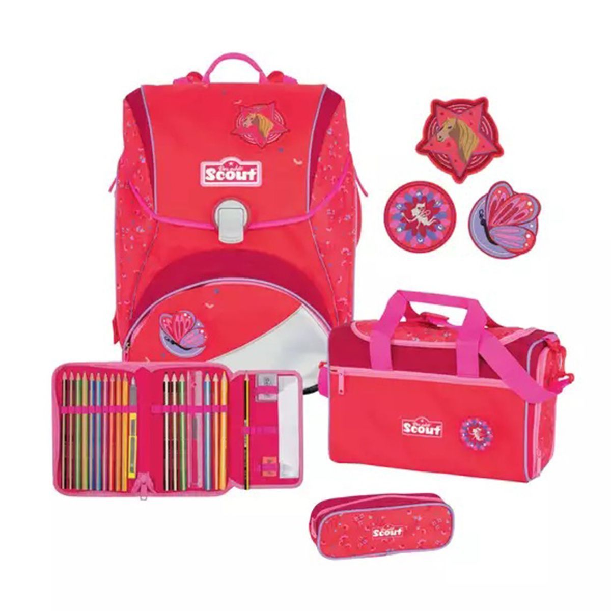 Scout Alpha Funny Snaps Country Schulrucksack Set 4tlg.