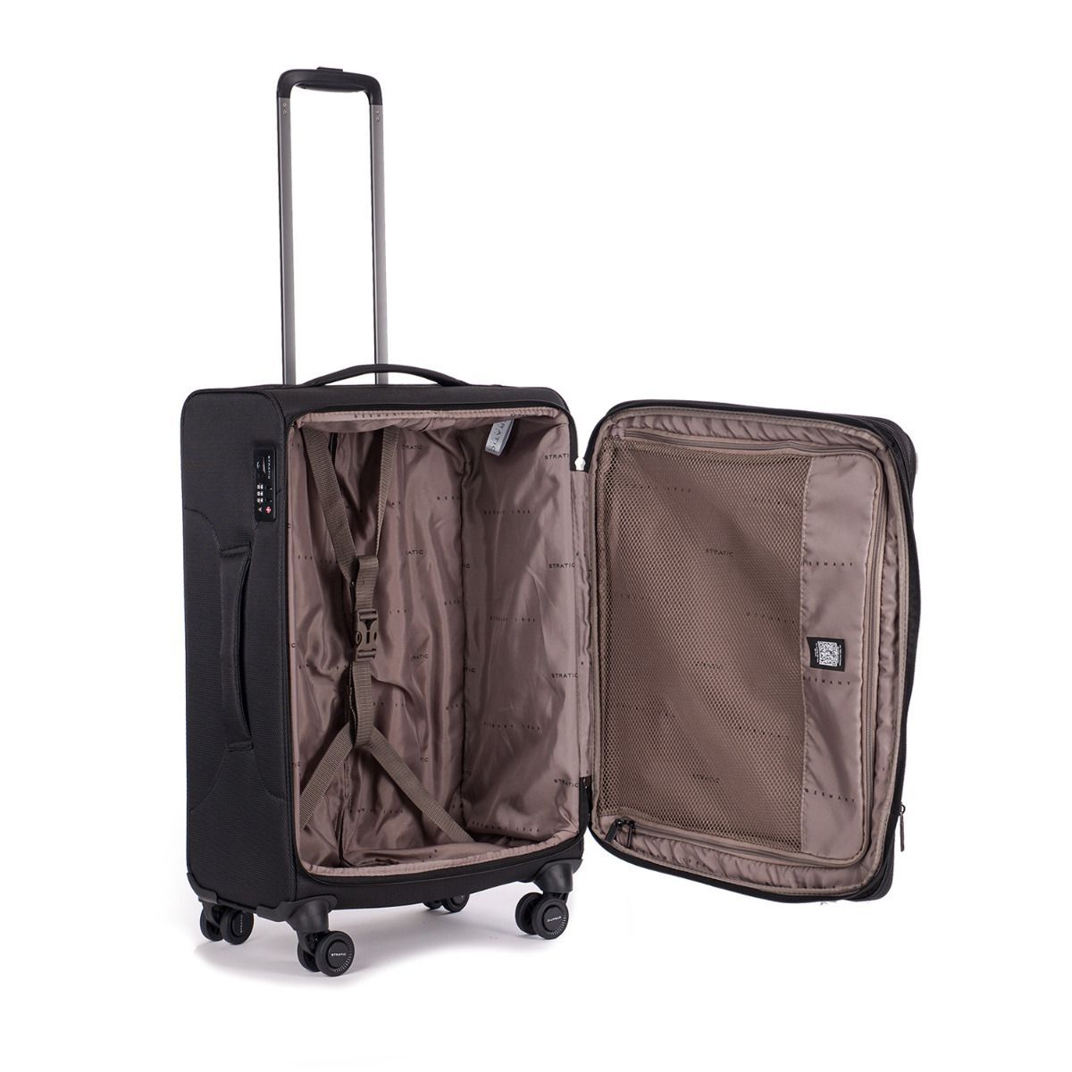 Stratic Light + Black 4-Rollen Trolley M 68cm