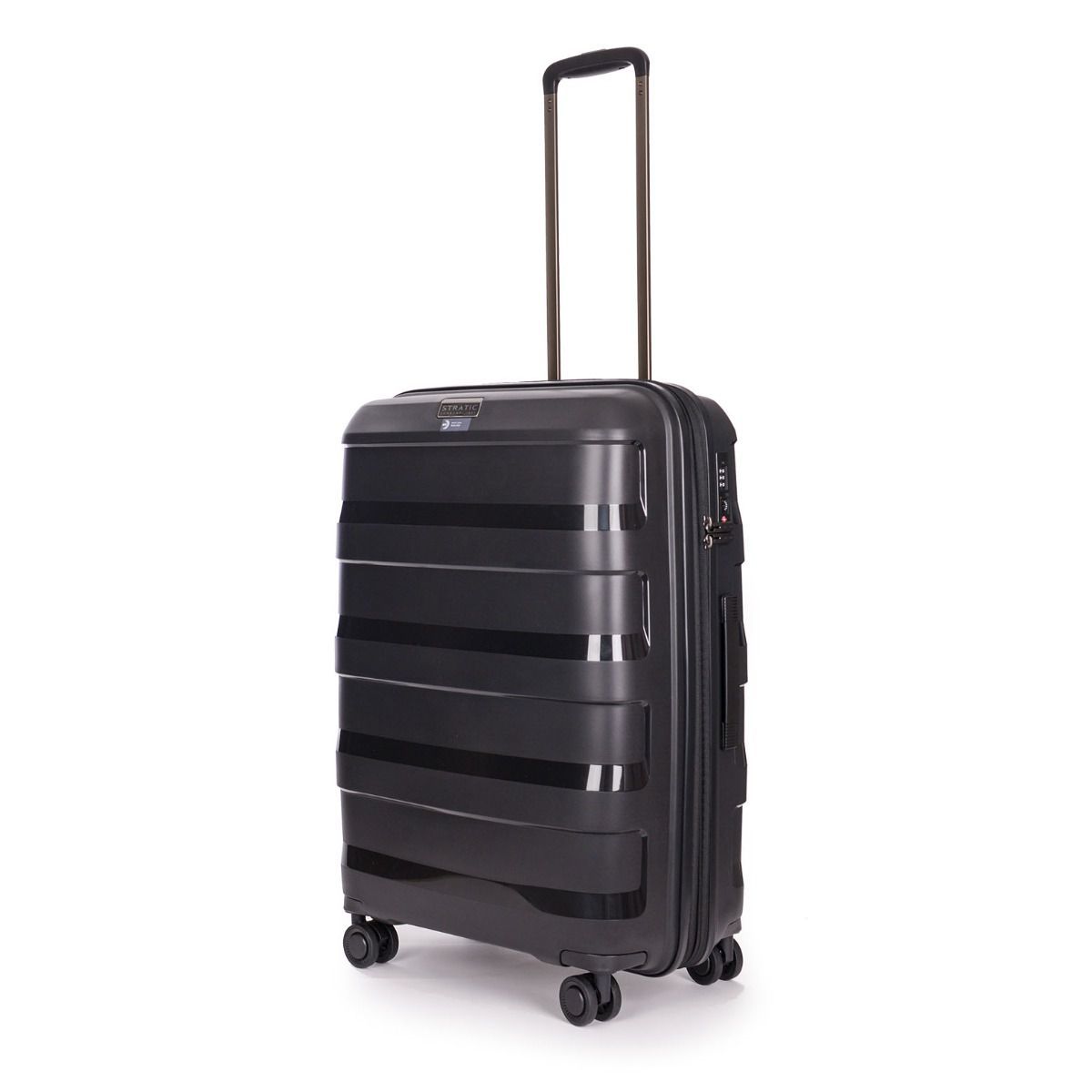 Stratic Straw + Black 4-Rollen Trolley M 65 cm