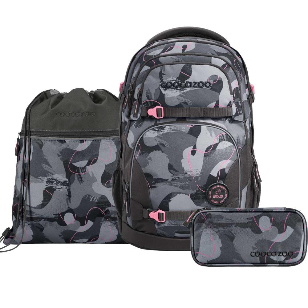 Coocazoo Porter Bubble Brush Schulrucksack Set 3tlg.